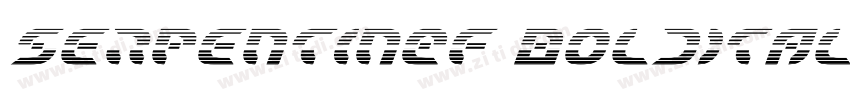 SerpentinEF BoldItal字体转换